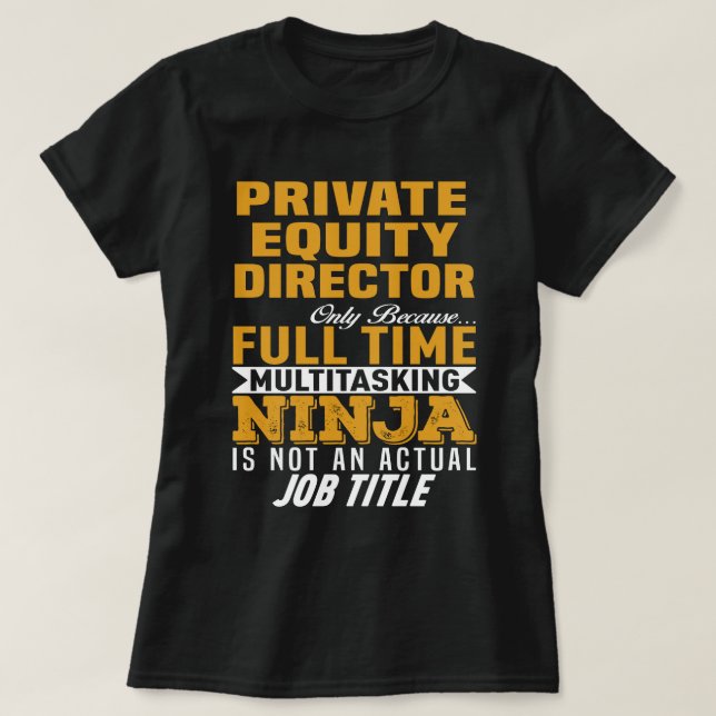 Private Equity Director T-Shirt (Design vorne)