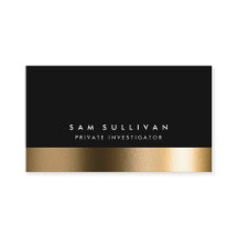 Private Ermittler: Private Gold-Visitenkarte