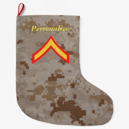 Private First Class Marine Rank Weihnachten Strump Großer Weihnachtsstrumpf