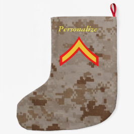 Private First Class Marine Rank Weihnachten Strump Großer Weihnachtsstrumpf