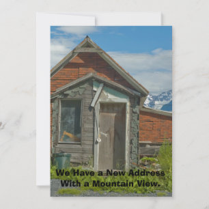 Private Funny Address Change Card: Mountain View Ankündigung