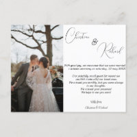 Private Hochzeitskarte