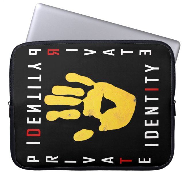 Private Identity ID Palm Laptop Sleeve (Vorderseite)