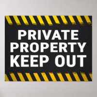 Private Immobilie Behalt Out Sign