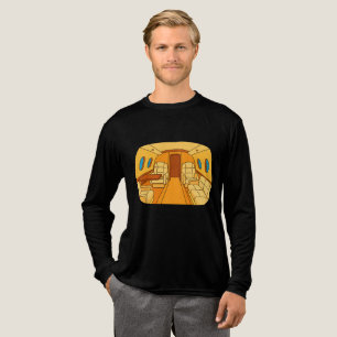 Private Jet Graphics Men Tri-Blend Shirt