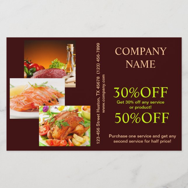 Private Koch Catering Flyer (Vorne)