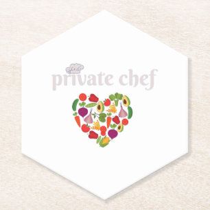 Private Koch Food Lover Valentinstag Untersetzer