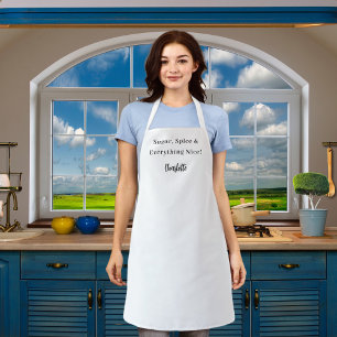 Private Koch White Slogan Schürze