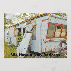 Private lustige Adressenänderung Karte: Ankündigung
