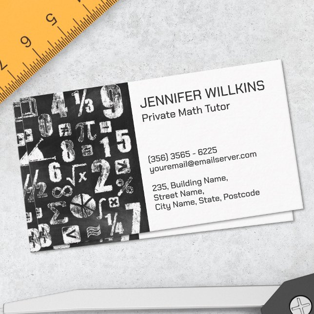 Private Mathematik Tutor - Mathematiklehrer Visitenkarte (Von Creator hochgeladen)