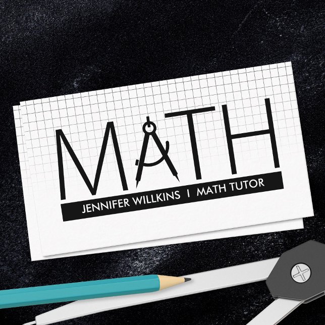 Private Mathematik Tutor - Mathematiklehrer Visitenkarte (Von Creator hochgeladen)