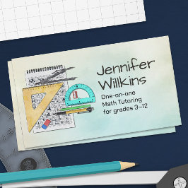 Private Mathematik Tutor - Mathematiklehrer Visitenkarte