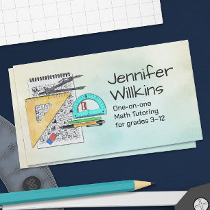 Private Mathematik Tutor - Mathematiklehrer Visitenkarte