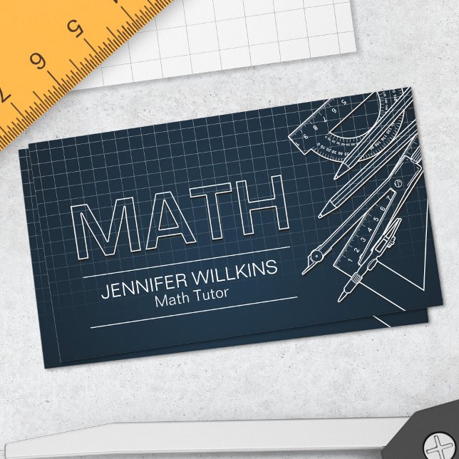 Private Mathematik Tutor - Mathematiklehrer Visitenkarte (Von Creator hochgeladen)