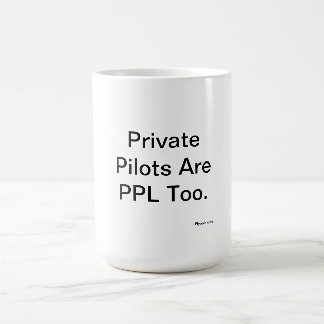 Private Piloten sind PPL auch Kaffeetasse (Mittel)