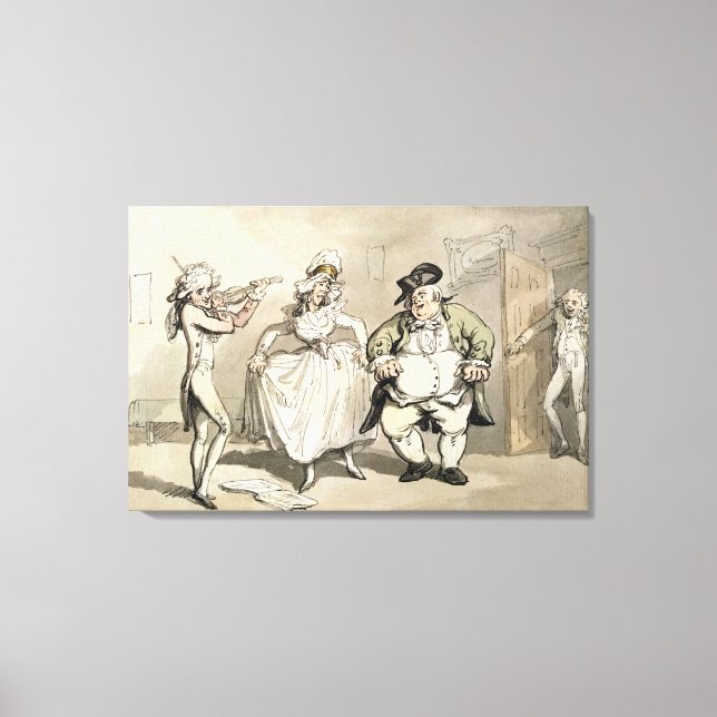 Private Praxis vor dem Ball, von "Szene Leinwanddruck (Vorderseite)