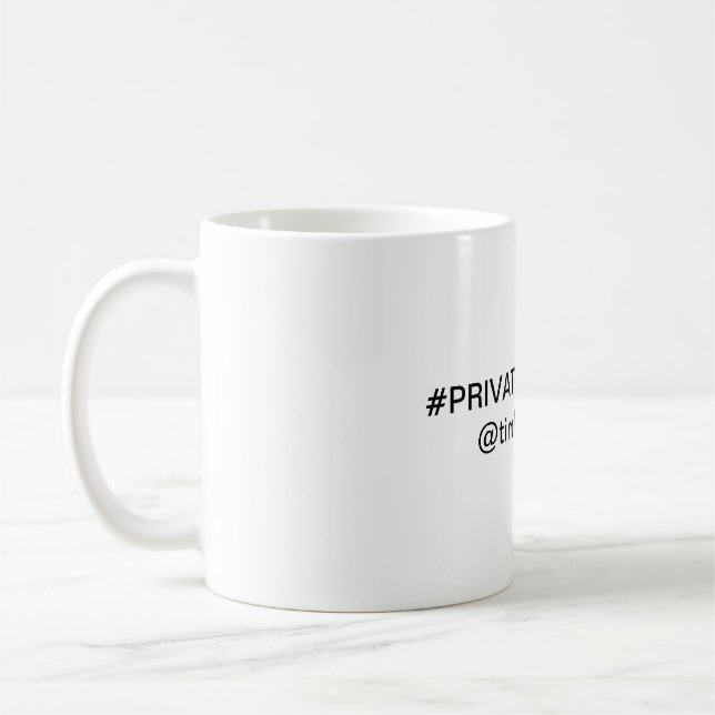 Private Property Mug Kaffeetasse (Links)