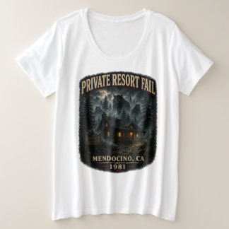 Private Resort Fail Damen Übergrößen Große Größe T-Shirt