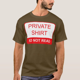 Private Shirt lesen nicht