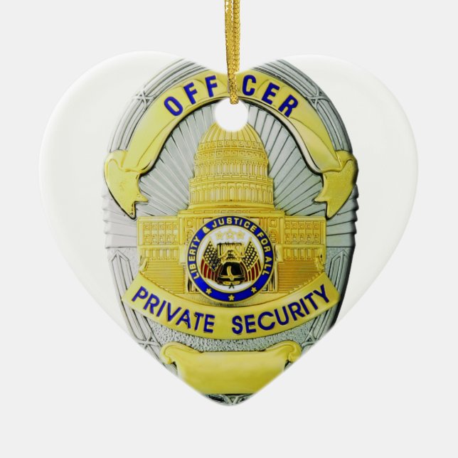 Private Sicherheit Keramikornament (Vorne)
