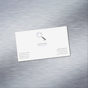 Private Untersuchung   Detektiv Beruflich Magnetische Visitenkarte