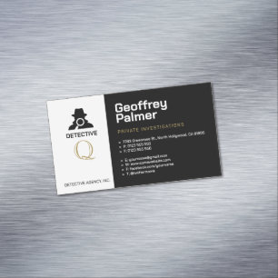 Private Untersuchungen Detektiv Beruflich Magnetische Visitenkarte