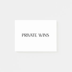 Private Wins Minimalistische Haftnotizen Post-it Klebezettel