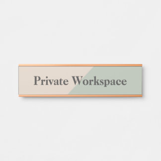 Private Workspace Office Boundary Türschild