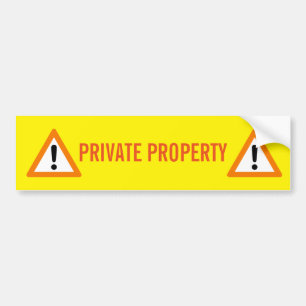 PRIVATEIGENTUM AUTOAUFKLEBER