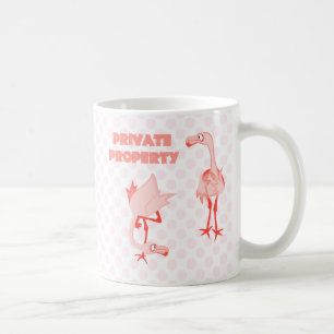 Privateigentum-Flamingos Kaffeetasse