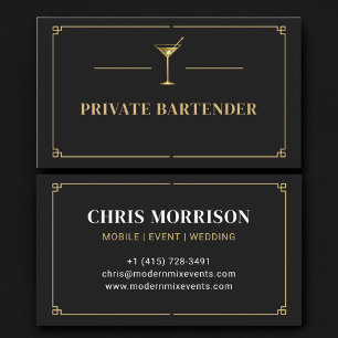 Privater Barkeeper Profi Visitenkarte