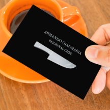 Privater Chef-Catering-Geschäftskarten-Vorlage