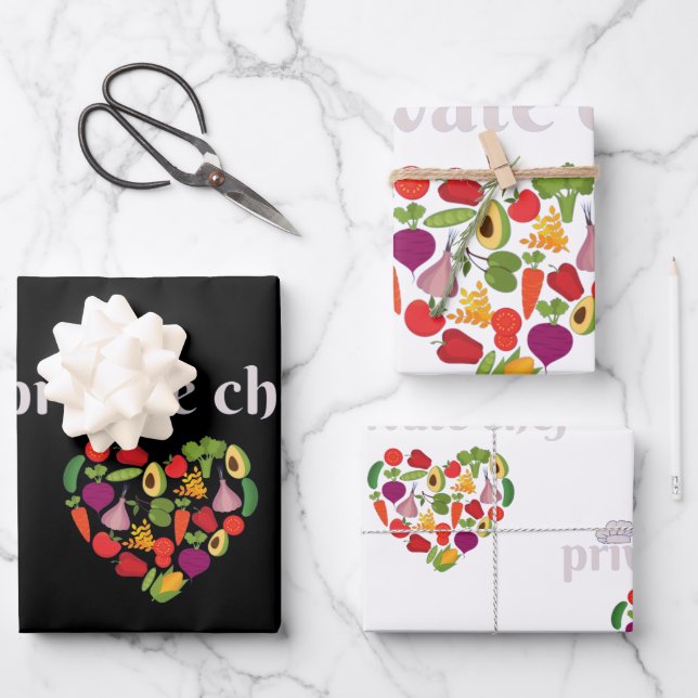 Privater Koch Geschenkpapier Set (Vorderseite)