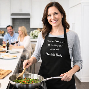 Privater Koch schwarz weiß lustiger Humor Schürze