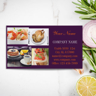 Privater Kochs-Catering des Visitenkarte
