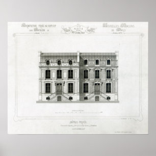 Privathotels, 10 & 12 Rue Balzac, Paris Poster
