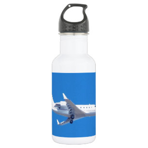 Privatjet. Edelstahlflasche