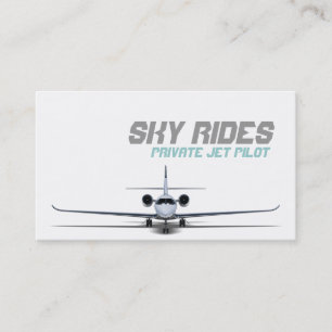 Privatjet-Pilot-Flugzeug-Verkaufsvisitenkarte Visitenkarte