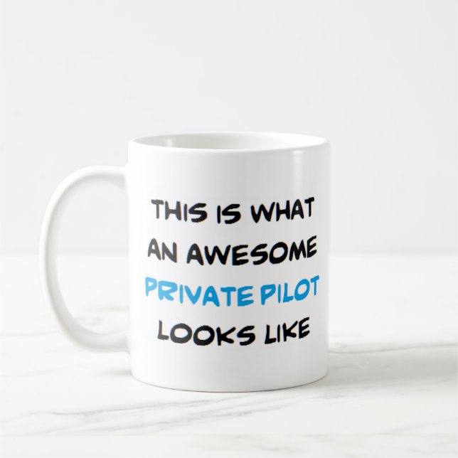 Privatpilot, phantastisch kaffeetasse (Links)