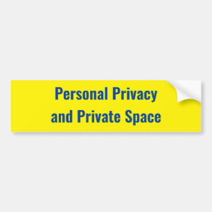 Privatsphäre und privater Raum - Zeichen Autoaufkleber
