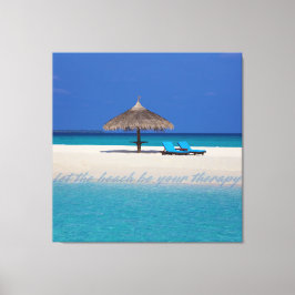 Privatstrand Leinwanddruck