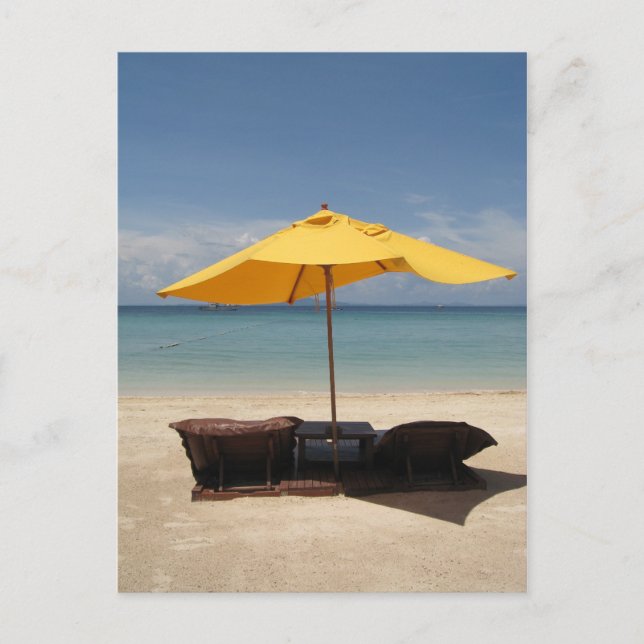 Privatstrand Postkarte (Vorderseite)