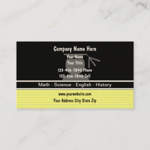 Privatunterricht-Visitenkarten Visitenkarte