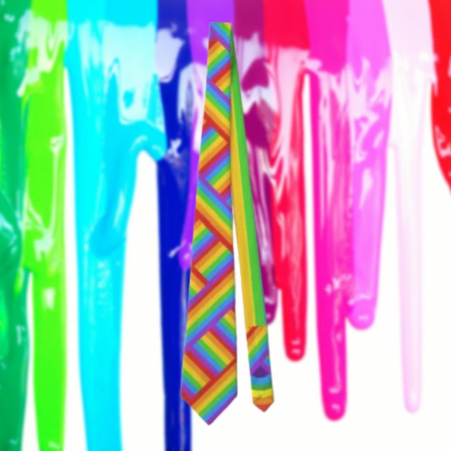 Prive Weave: Regenbogenflagge Krawatte (Von Creator hochgeladen)