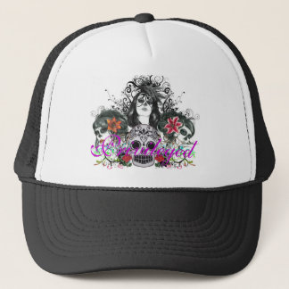 Privilegierter Hut Dia De Los Muertos Trucker Truckerkappe