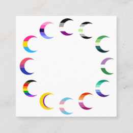 Prix Time Crescent Moon Design Telefonnummerkarte