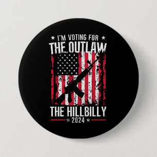 Pro 45 Ich wähle The Outlaw And The Hillbilly Button