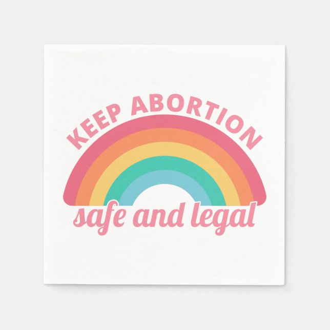 Pro Abortion - Behalt Abtreibung auf sichere und l Serviette (Vorderseite)