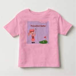 Pro(active) Golfer, Girl Kleinkind T-shirt