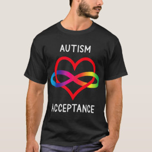 Pro Akzeptanz Neurodität bei Unendlichkeit Autismu T-Shirt
